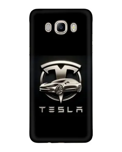 Чехол для Samsung Galaxy J7 2016 (J710, J7108) с картинкой «Tesla — серебристое авто» Чехол для Samsung Galaxy J7 2016 (J710, J7108) с картинкой «Tesla — серебристое авто»