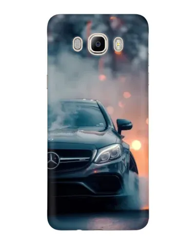 Чехол для Samsung Galaxy J7 2016 (J710, J7108) с картинкой «Mercedes — ночной город»