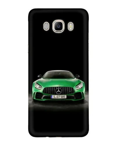 Чехол для Samsung Galaxy J7 2016 (J710, J7108) с картинкой «Mercedes — неоновый лого»