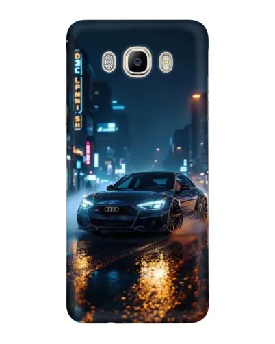 Чехол для Samsung Galaxy J7 2016 (J710, J7108) с картинкой «Ночной город и Audi»