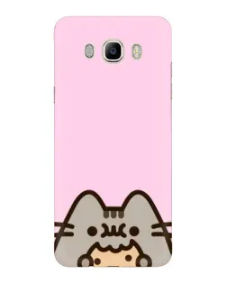 Чехол для Samsung Galaxy J7 2016 (J710, J7108) с картинкой «Pusheen и печенье»