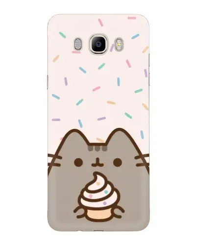 Чехол для Samsung Galaxy J7 2016 (J710, J7108) с картинкой «Пушин с кексом»