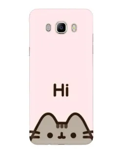 Чехол для Samsung Galaxy J7 2016 (J710, J7108) с картинкой «Пушин говорит Hi»