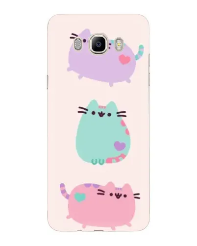 Чехол для Samsung Galaxy J7 2016 (J710, J7108) с картинкой «Pusheen трио»