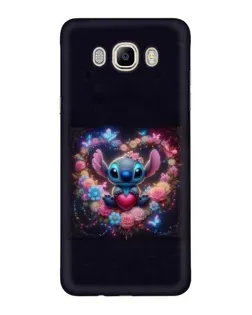 Чехол для Samsung Galaxy J7 2016 (J710, J7108) с картинкой «Stitch в цветах»