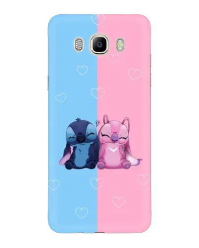 Чехол для Samsung Galaxy J7 2016 (J710, J7108) с картинкой «Stitch и Angel Love»