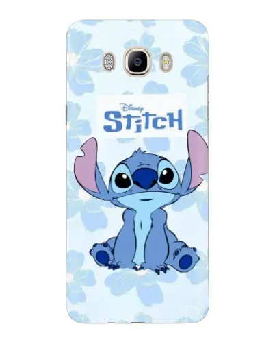 Чехол для Samsung Galaxy J7 2016 (J710, J7108) с картинкой «Stitch среди цветов»