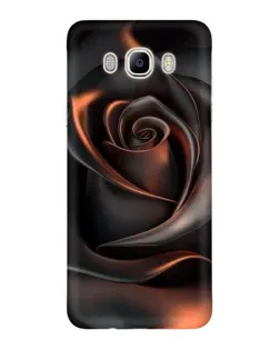 Чехол для Samsung Galaxy J7 2016 (J710, J7108) с картинкой «Шелковая черная роза» Чехол для Samsung Galaxy J7 2016 (J710, J7108) с картинкой «Шелковая черная роза»