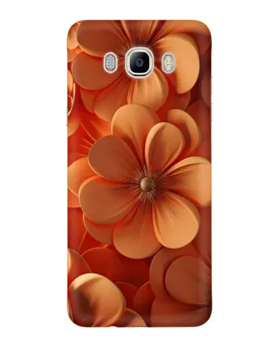 Чехол для Samsung Galaxy J7 2016 (J710, J7108) с картинкой «Оранжевый макро цветок»