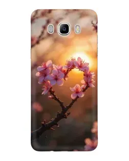 Чехол для Samsung Galaxy J7 2016 (J710, J7108) с картинкой «Розовый цвет сердце на фоне заката» Чехол для Samsung Galaxy J7 2016 (J710, J7108) с картинкой «Розовый цвет сердце на фоне заката»