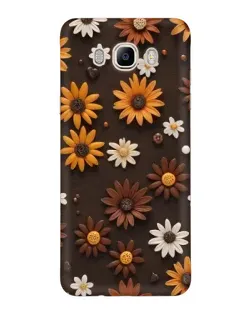 Чехол для Samsung Galaxy J7 2016 (J710, J7108) с картинкой «Узор из маленьких подсолнухов» Чехол для Samsung Galaxy J7 2016 (J710, J7108) с картинкой «Узор из маленьких подсолнухов»