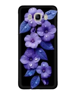 Чехол для Samsung Galaxy J7 2016 (J710, J7108) с картинкой «Фиолетовые цветы с росою» Чехол для Samsung Galaxy J7 2016 (J710, J7108) с картинкой «Фиолетовые цветы с росою»