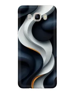 Чехол для Samsung Galaxy J7 2016 (J710, J7108) с картинкой «Объемные черно-белые ленты» Чехол для Samsung Galaxy J7 2016 (J710, J7108) с картинкой «Объемные черно-белые ленты»