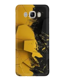 Чехол для Samsung Galaxy J7 2016 (J710, J7108) с картинкой «Золотые осколки геометрии»
