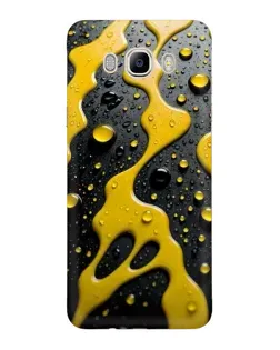 Чехол для Samsung Galaxy J7 2016 (J710, J7108) с картинкой «Жидкое желтое золото»