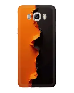 Чехол для Samsung Galaxy J7 2016 (J710, J7108) с картинкой «Оранжевый разлом»
