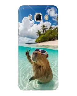 Чехол для Samsung Galaxy J7 2016 (J710, J7108) с картинкой «Капибара на море» Чехол для Samsung Galaxy J7 2016 (J710, J7108) с картинкой «Капибара на море»