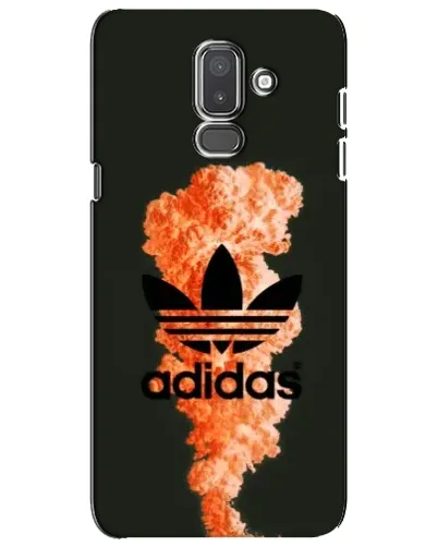 Чехол для Samsung Galaxy J8 2018 (J810) с картинкой «Оранжевый дым Adidas»