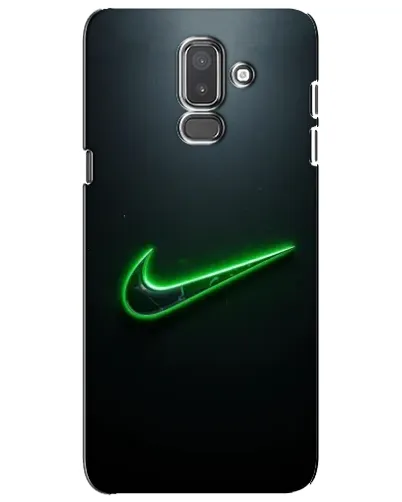 Чехол для Samsung Galaxy J8 2018 (J810) с картинкой «Неоновый контур Nike»