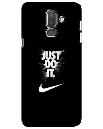 Чехол для Samsung Galaxy J8 2018 (J810) с картинкой «Текстовый принт Nike»