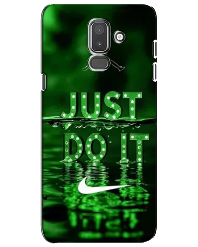 Чехол для Samsung Galaxy J8 2018 (J810) с картинкой «Зеленый неоновый Nike»