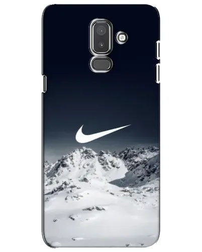 Чехол для Samsung Galaxy J8 2018 (J810) с картинкой «Nike — зимние горы»
