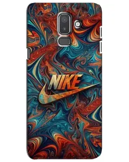 Чехол для Samsung Galaxy J8 2018 (J810) с картинкой «Nike в абстракции» Чехол для Samsung Galaxy J8 2018 (J810) с картинкой «Nike в абстракции»