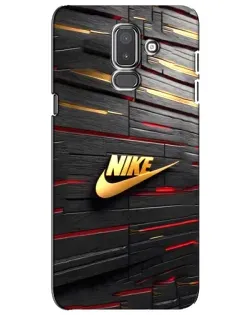 Чехол для Samsung Galaxy J8 2018 (J810) с картинкой «Золотой Nike на металле» Чехол для Samsung Galaxy J8 2018 (J810) с картинкой «Золотой Nike на металле»
