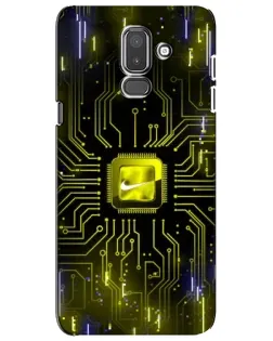 Чехол для Samsung Galaxy J8 2018 (J810) с картинкой «Nike — золотая искра» Чехол для Samsung Galaxy J8 2018 (J810) с картинкой «Nike — золотая искра»