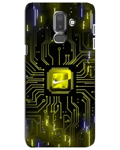 Чехол для Samsung Galaxy J8 2018 (J810) с картинкой «Nike — золотая искра»