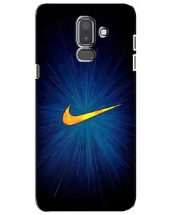 Чехол для Samsung Galaxy J8 2018 (J810) с картинкой «Синий пульс Nike» Чехол для Samsung Galaxy J8 2018 (J810) с картинкой «Синий пульс Nike»