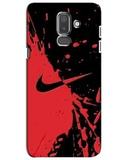 Чехол для Samsung Galaxy J8 2018 (J810) с картинкой «Красные брызги Nike» Чехол для Samsung Galaxy J8 2018 (J810) с картинкой «Красные брызги Nike»