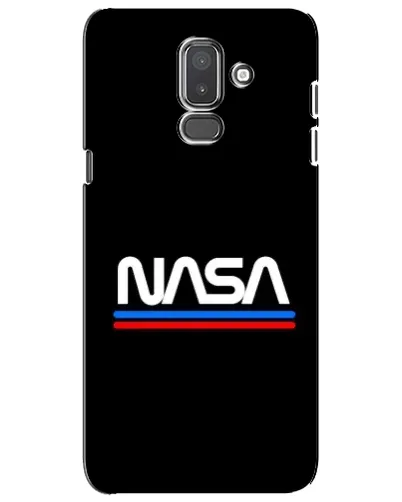 Чехол для Samsung Galaxy J8 2018 (J810) с картинкой «NASA — классика Red Blue»