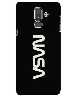 Чехол для Samsung Galaxy J8 2018 (J810) с картинкой «NASA — вертикальный логотип»