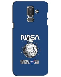 Чехол для Samsung Galaxy J8 2018 (J810) с картинкой «NASA — лунная миссия»