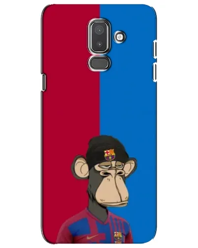 Чехол для Samsung Galaxy J8 2018 (J810) с картинкой «Bored Ape — фанат Барсы»