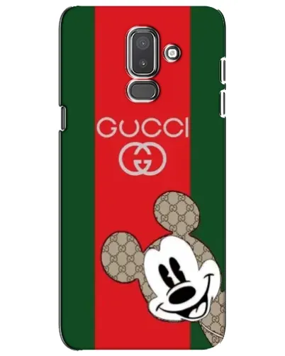 Чехол для Samsung Galaxy J8 2018 (J810) с картинкой «Gucci — полосы и Микки»
