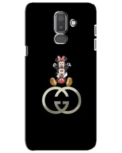 Чехол для Samsung Galaxy J8 2018 (J810) с картинкой «Минни Маус на лого» Чехол для Samsung Galaxy J8 2018 (J810) с картинкой «Минни Маус на лого»