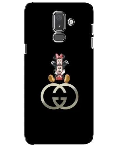 Чехол для Samsung Galaxy J8 2018 (J810) с картинкой «Минни Маус на лого»