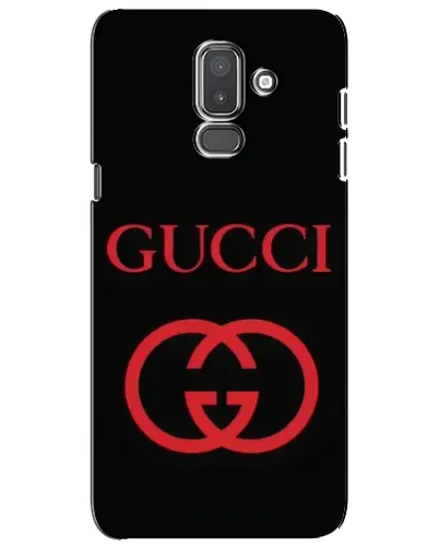 Чехол для Samsung Galaxy J8 2018 (J810) с картинкой «Gucci — красный логотип»