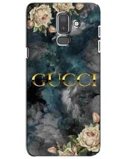 Чехол для Samsung Galaxy J8 2018 (J810) с картинкой «Абстрактные цветы Gucci» Чехол для Samsung Galaxy J8 2018 (J810) с картинкой «Абстрактные цветы Gucci»