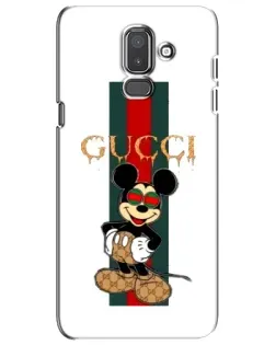 Чехол для Samsung Galaxy J8 2018 (J810) с картинкой «Микки Маус Gucci — полосы» Чехол для Samsung Galaxy J8 2018 (J810) с картинкой «Микки Маус Gucci — полосы»