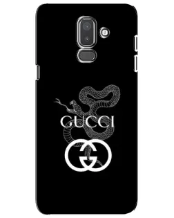 Чехол для Samsung Galaxy J8 2018 (J810) с картинкой «Gucci — серебряная змея» Чехол для Samsung Galaxy J8 2018 (J810) с картинкой «Gucci — серебряная змея»