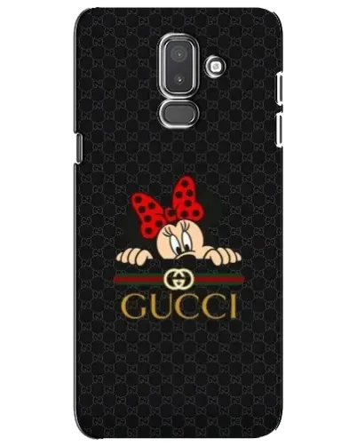 Чехол для Samsung Galaxy J8 2018 (J810) с картинкой «Минни Маус Gucci — черный»