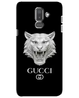 Чехол для Samsung Galaxy J8 2018 (J810) с картинкой «Gucci — серебряный лев» Чехол для Samsung Galaxy J8 2018 (J810) с картинкой «Gucci — серебряный лев»