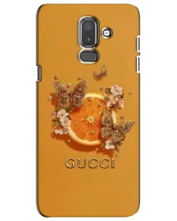 Чехол для Samsung Galaxy J8 2018 (J810) с картинкой «Gucci — золотые бабочки» Чехол для Samsung Galaxy J8 2018 (J810) с картинкой «Gucci — золотые бабочки»