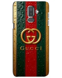 Чехол для Samsung Galaxy J8 2018 (J810) с картинкой «Gucci — фирменная полоса и золото» Чехол для Samsung Galaxy J8 2018 (J810) с картинкой «Gucci — фирменная полоса и золото»