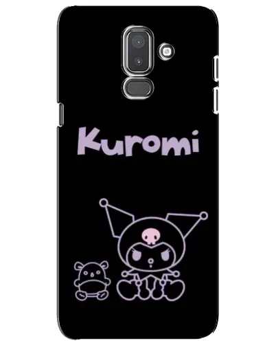 Чехол для Samsung Galaxy J8 2018 (J810) с картинкой «Kuromi — черный минимализм»