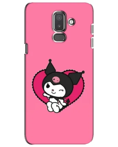 Чехол для Samsung Galaxy J8 2018 (J810) с картинкой «Kuromi — любовь в сердце»