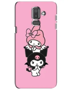Чехол для Samsung Galaxy J8 2018 (J810) с картинкой «My Melody и Kuromi» Чехол для Samsung Galaxy J8 2018 (J810) с картинкой «My Melody и Kuromi»